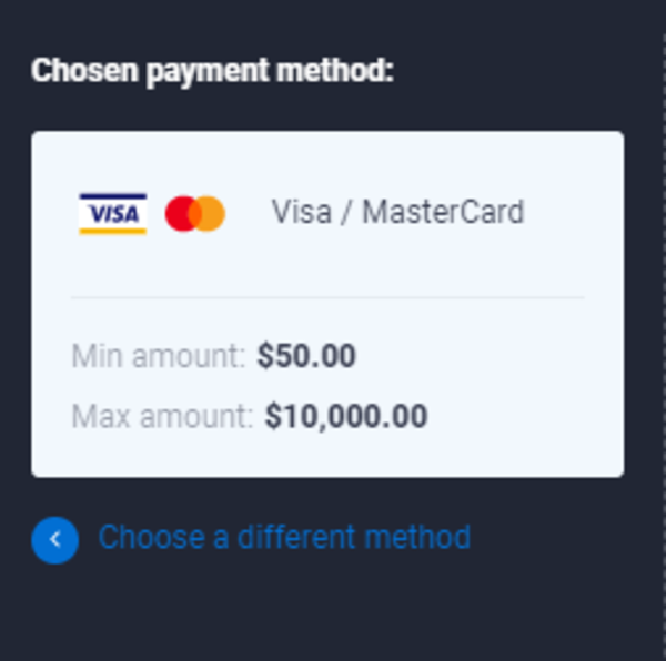 Card deposit method