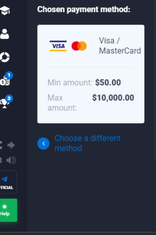 Visa/Mastercard Limit